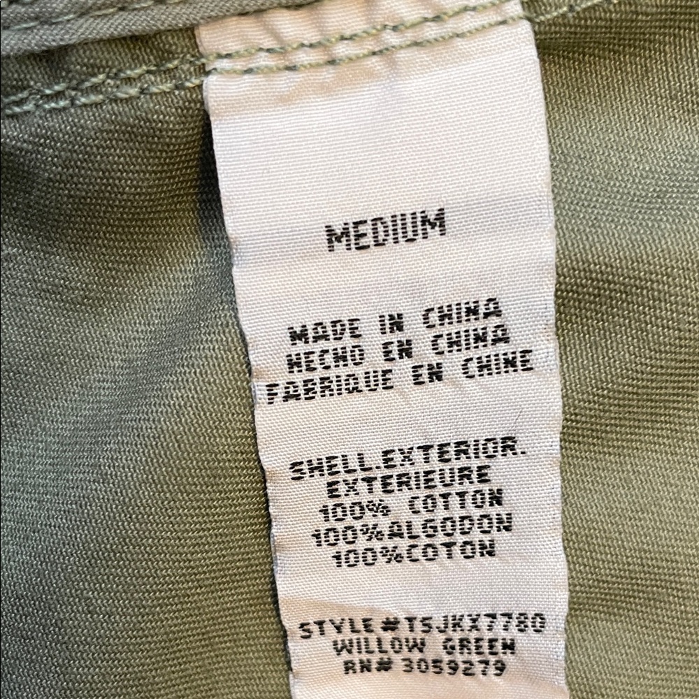 Thread & Supply Olive Green Utility Jacket with Drawcord Waist - Picture 7 of 8